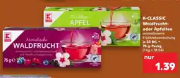 Kaufland K-CLASSIC Waldfrucht- oder Apfeltee Angebot