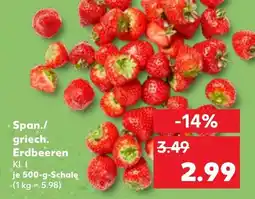 Kaufland Span./ griech. Erdbeeren Angebot