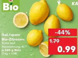 Kaufland Ital./span Bio-Zitronen Angebot