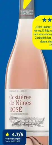 Lidl Costières de Nîmes Rosé Angebot
