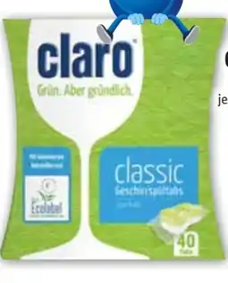 Edeka Claro Geschirrspülmittel-Tabs Angebot