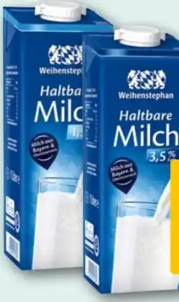 REWE Center Weihenstephan Haltbare Milch Angebot