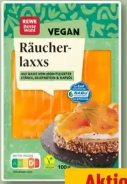 REWE Center Rewe Beste Wahl Räucherlaxxs vegan Angebot