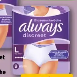 REWE Center Always Discreet Pants Blasenschwäche Angebot