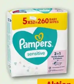 REWE Center Pampers Sensitive Feuchttücher Angebot