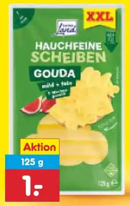 Netto Marken-Discount Gutes Land Hauchfeine Käsescheiben XXL Angebot