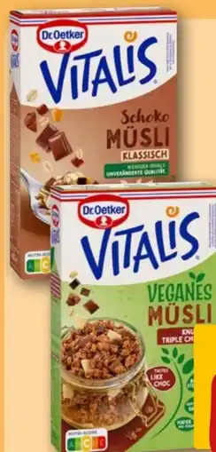REWE Dr. Oetker Vitalis Veganes Müsli Angebot