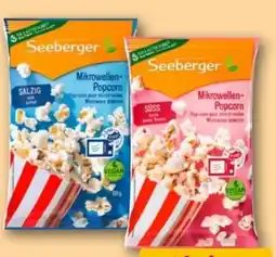 REWE Seeberger Mikrowellen Popcorn Angebot