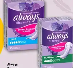 REWE Always Discreet Inkontinenz-Einlagen Angebot