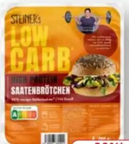 Edeka Steiner's Lower Carb High Protein Saatenbrötche Angebot