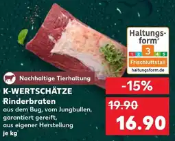 Kaufland K-WERTSCHÄTZE Rinderbraten Angebot