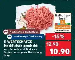 Kaufland K-WERTSCHÄTZE Hackfleisch gemischt Angebot