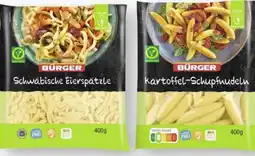 Scheck-in-Center Bürger Schwäbische Eierspätzle vegan Angebot
