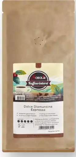 Scheck-in-Center Scheck-in Kaffeerösterei Dolce Diamantina Espresso Angebot
