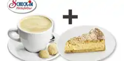 Scheck-in-Center Scheck-in Manufaktur Tasse Kaffee+1 Stück Apfelstreuselkuchen Angebot