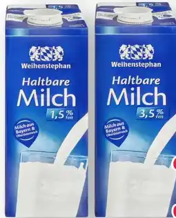 Scheck-in-Center Weihenstephan Haltbare Milch Angebot