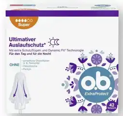 Scheck-in-Center O.B. Extra Protect Angebot