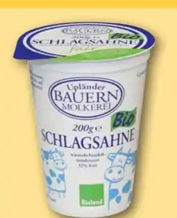 REWE Center Upländer Bauern Molkerei Bio Schlagsahne Angebot