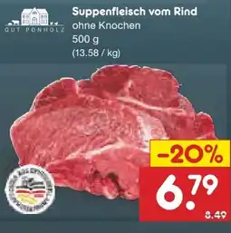 Netto Marken-Discount Gut Ponholz Suppenfleisch vom Rind Angebot