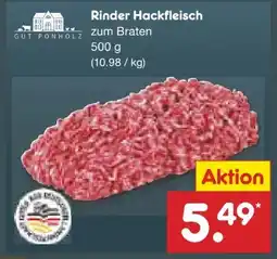 Netto Marken-Discount Gut Ponholz Rinder-Hackfleisch Angebot