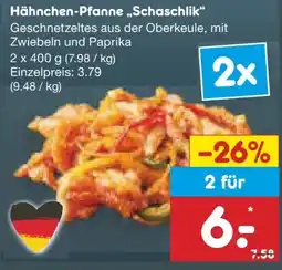Netto Marken-Discount Hähnchen-Pfanne Schaschlik Angebot