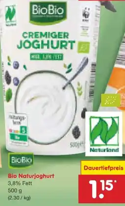 Netto Marken-Discount BioBio Bio-Naturjoghurt Angebot