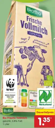 Netto Marken-Discount BioBio Bio-Frische Vollmilch Angebot