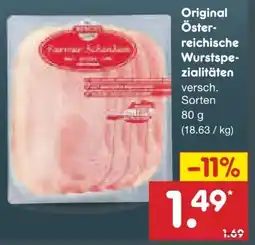 Netto Marken-Discount Berger Original Österreichische Wurstspezialitäten Angebot