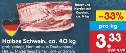 Netto Marken-Discount Halbes Schwein Angebot