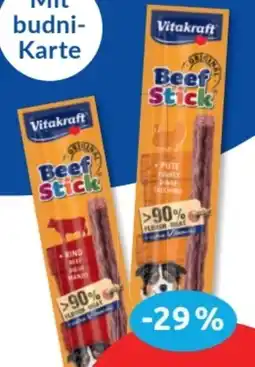 Budni Vitakraft Beef-Stick Hundesnack Angebot