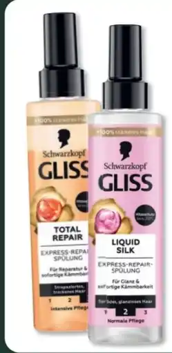 Budni Schwarzkopf Gliss Express Sprüh-Spülung Angebot
