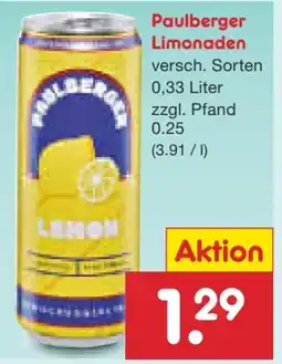 Netto Marken-Discount Paulberger Limonade Lemon Angebot