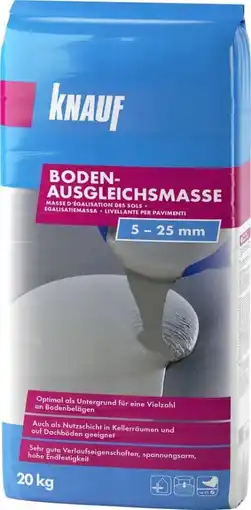 Globus Baumarkt Knauf Bodenausgleichsmasse Angebot