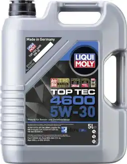 Globus Baumarkt Liqui Moly Motorenöl Top Tec 4600 5W30 Angebot