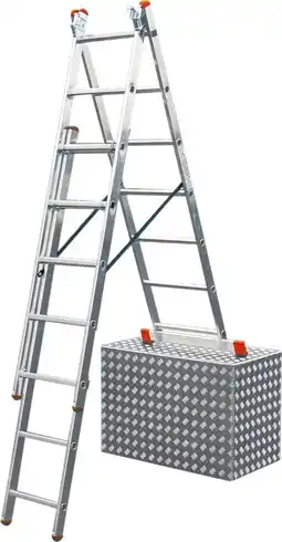 Globus Baumarkt Krause Vielzweckleiter 3 x 7 Sprossen Angebot