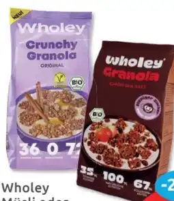 Budni Wholey Bio-Müsli Vegan Angebot