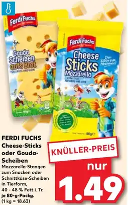 Kaufland FERDI FUCHS Cheese-Sticks oder Gouda- Scheiben Angebot