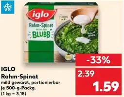 Kaufland IGLO Rahm-Spinat Angebot