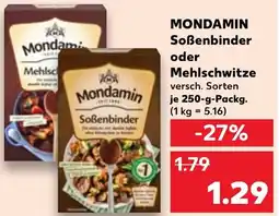 Kaufland MONDAMIN Soßenbinder oder Mehlschwitze Angebot