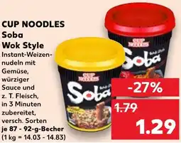 Kaufland CUP NOODLES Soba Wok Style Angebot
