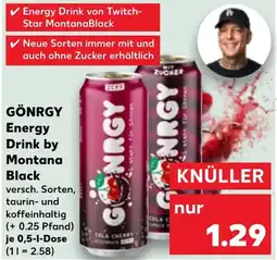 Kaufland GÖNRGY Energy Drink by Montana Black Angebot