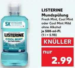 Kaufland LISTERINE Mundspülung Angebot