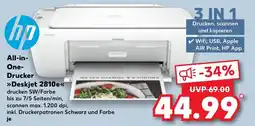 Kaufland hp All-in- One- Drucker Deskjet 2810e Angebot