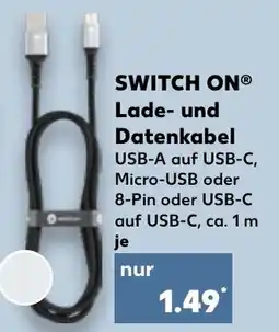 Kaufland SWITCH ON Lade- und Datenkabel Angebot
