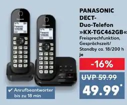 Kaufland PANASONIC DECT- Duo-Telefon KX-TGC462GB Angebot