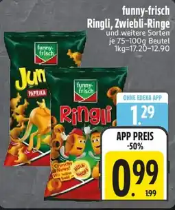 Edeka funny-frisch Ringli, Zwiebli-Ringe Angebot