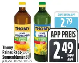 Edeka Thomy Reines Raps- oder Sonnenblumenöl Angebot