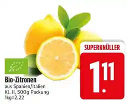 Edeka Bio-Zitronen Angebot