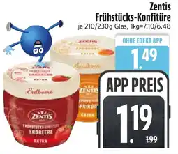 Edeka Zentis Frühstücks-Konfitüre Angebot