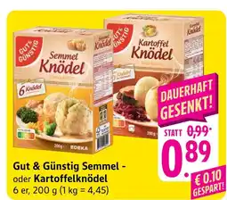 Edeka Gut & günstig semmel knödel Angebot